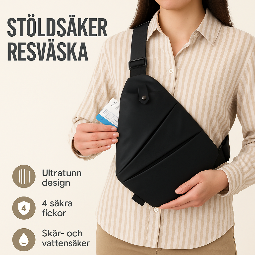 ReseStödet™ Stöldsäker Resväska